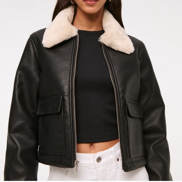 Abercrombie & Fitch Jackets & Blazers - Abercrombie & Fitch Vegan Leather Jacket